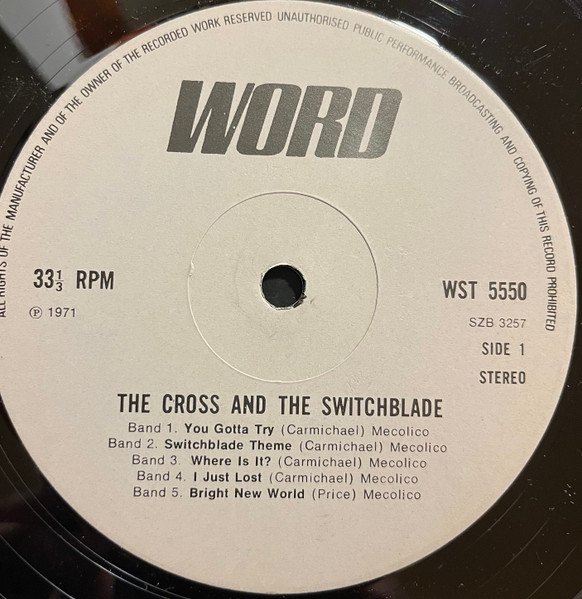 Ralph Carmichael — The Cross And The Switchblade Soundtrack 2